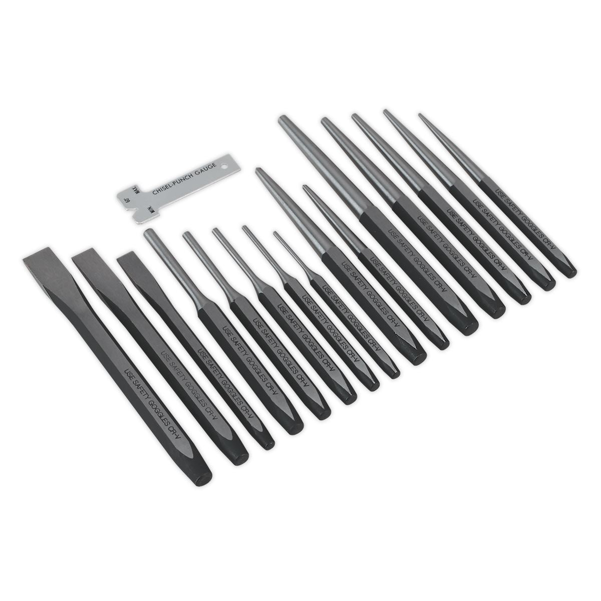Sealey AK9216 Punch & Chisel Set 16pc Sealey