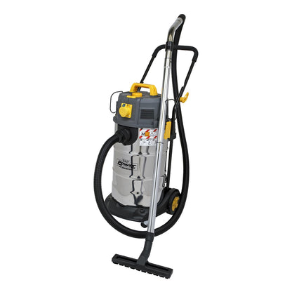 Sealey PC380M110V Vacuum Cleaner Industrial Dust-Free Wet/Dry 38L 1100W/110V Stainless Steel Drum M Class Filtration Sealey