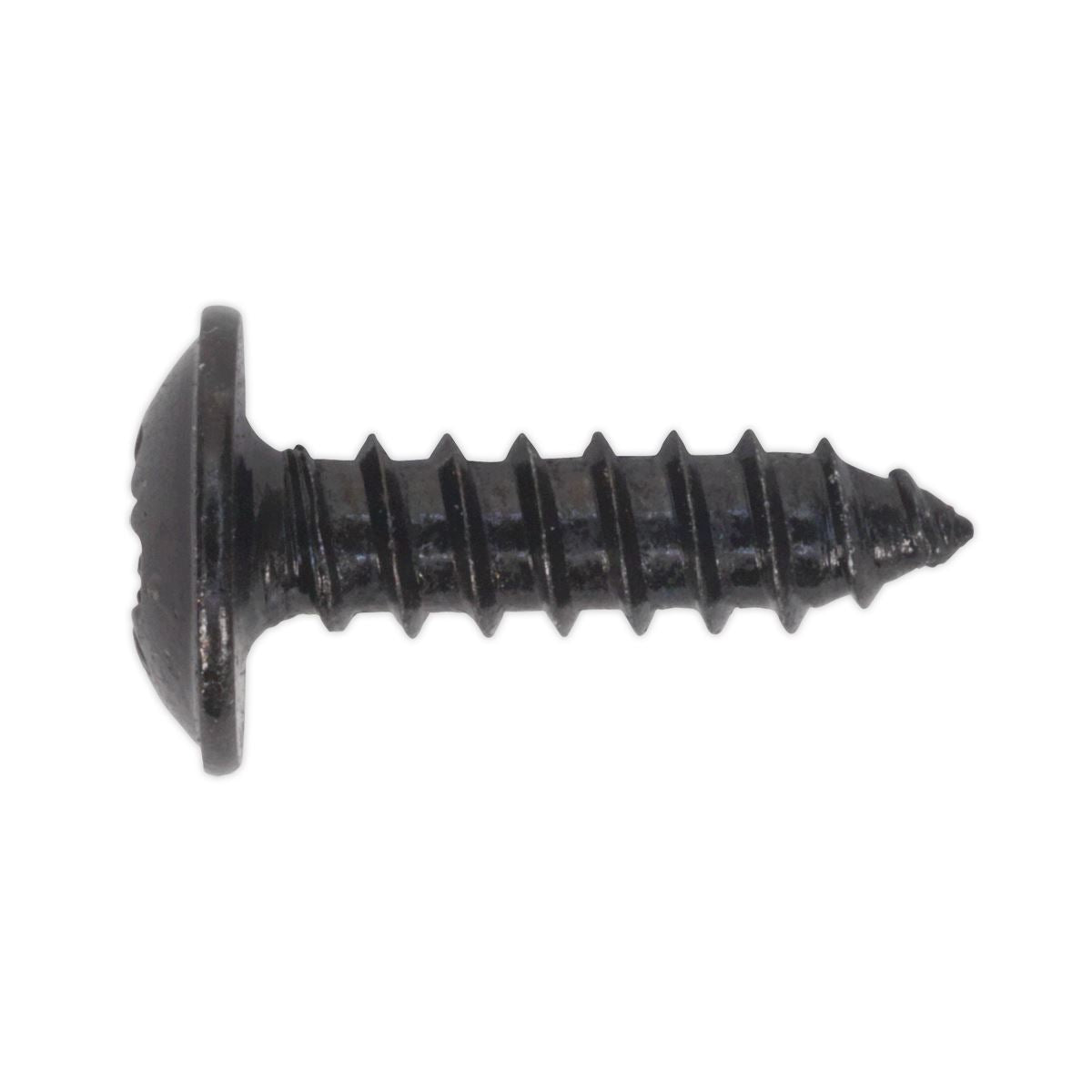 Sealey BST3513 Self-Tapping Screw 3.5 x 13mm Flanged Head Black Pozi Pack of 100 Sealey