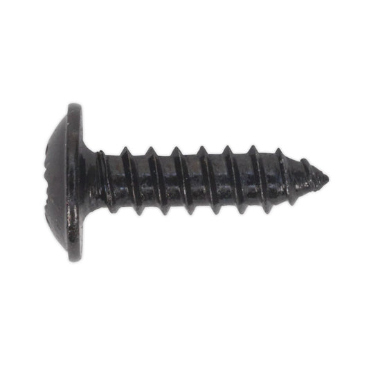 Sealey BST3513 Self-Tapping Screw 3.5 x 13mm Flanged Head Black Pozi Pack of 100 Sealey
