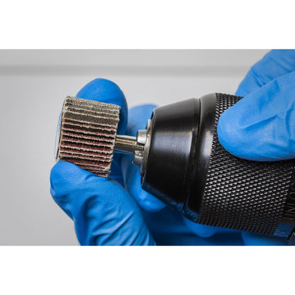 Sealey FW2520ASS Abrasive Flap Wheel Ø25 x 20mm Ø6mm Shaft Assorted Grit - Pack of 5 Sealey