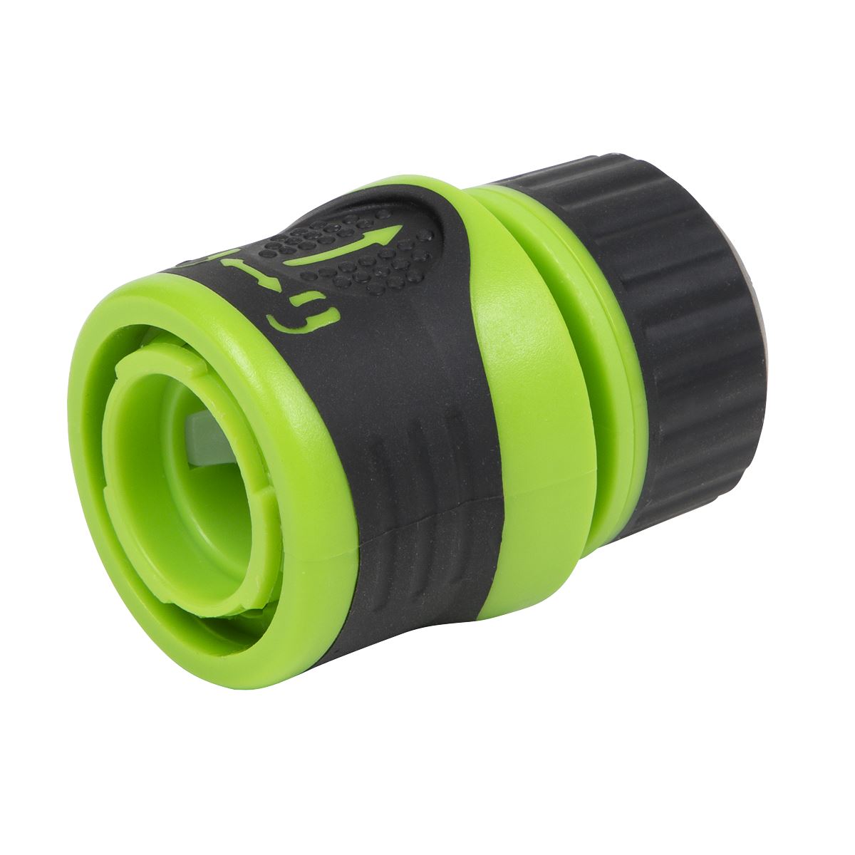 Sealey JS3051 Soft Touch Hose Connector With Water Stop & Lock 1/2"-5/8" Sealey
