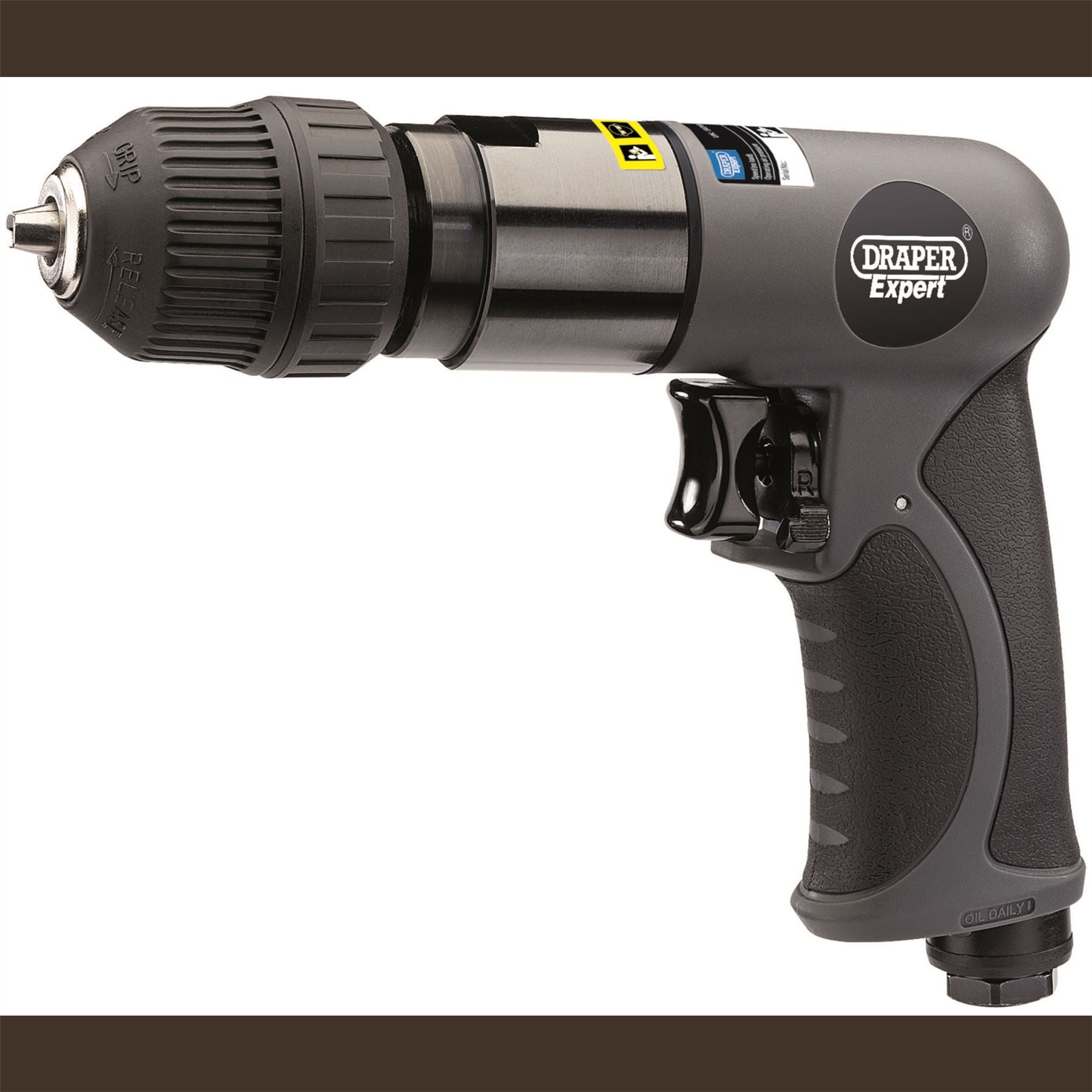 Draper 14258 Composite Reversible Keyless Air Drill 10mm Draper