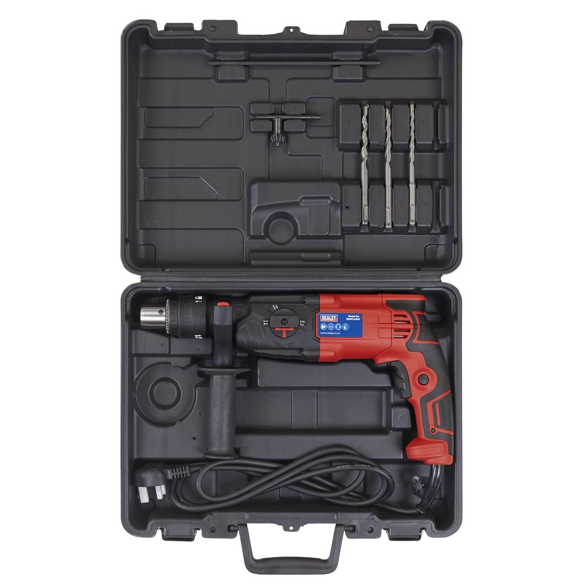 Sealey SDSPLUS18 Rotary Hammer Drill SDS Plus Ø18mm 750W/230V Sealey