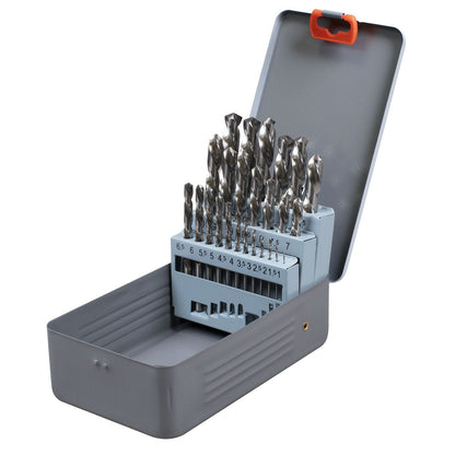Sealey AK8191 Left-Hand Spiral Drill Bit Set 25pc Sealey