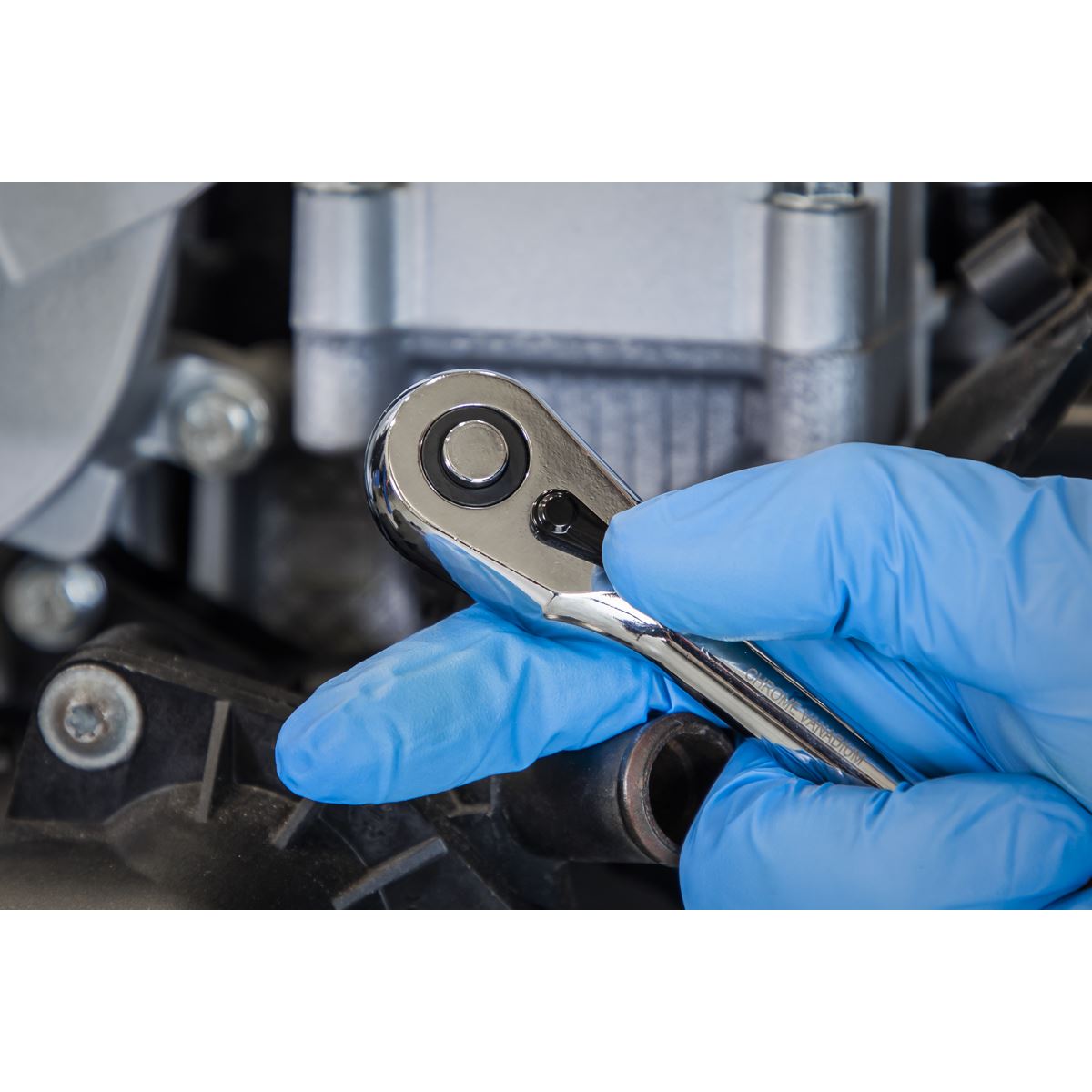 Sealey AK8934 Ratchet Wrench 1/4"Sq Drive Flip Reverse Sealey