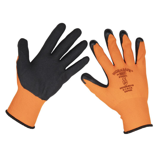 Sealey 9140XL Foam Latex Gloves (X-Large) - Pair Sealey