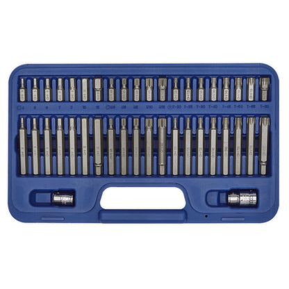 Sealey AK219 TRX-Star*/Hex/Spline Bit Set 42pc 3/8" & 1/2"Sq Drive Sealey