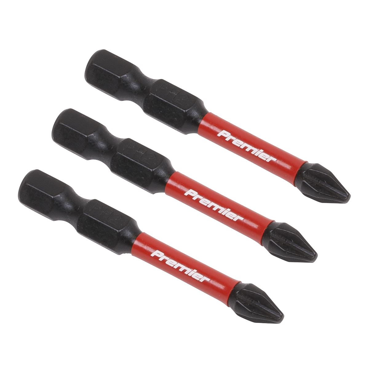 Sealey AK8230 Phillips #2 Impact Power Tool Bits 50mm - 3pc Sealey