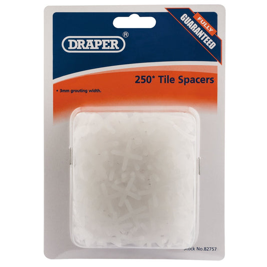 Draper 82757 Tile Spacers 3mm Approx 250 Draper