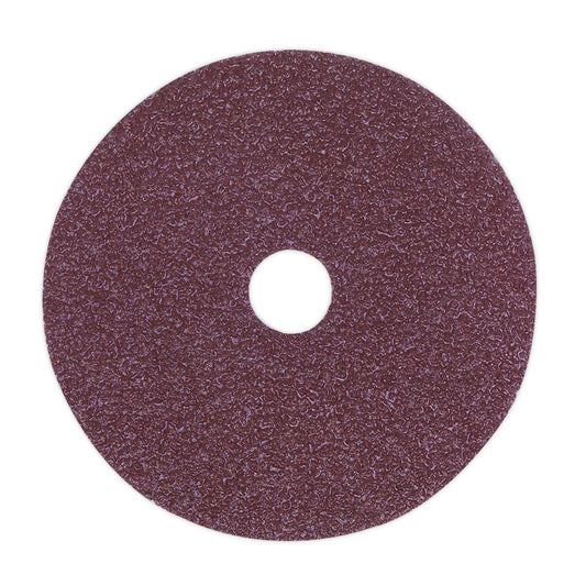 Sealey FBD10036 Sanding Disc Fibre Backed Ø100mm 36Grit Pack of 25 Sealey