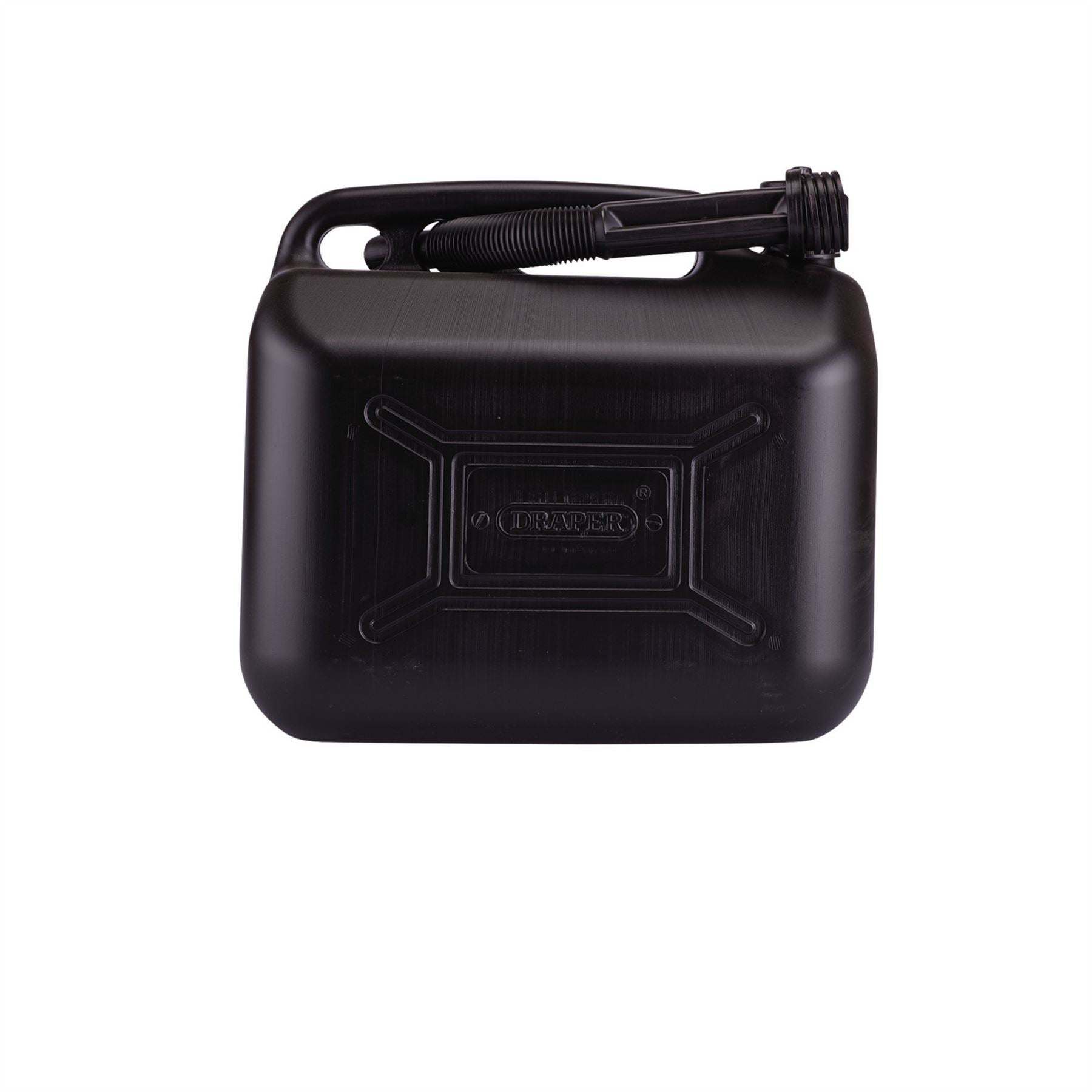 Draper 09058 Plastic Fuel Can 10L Black Draper