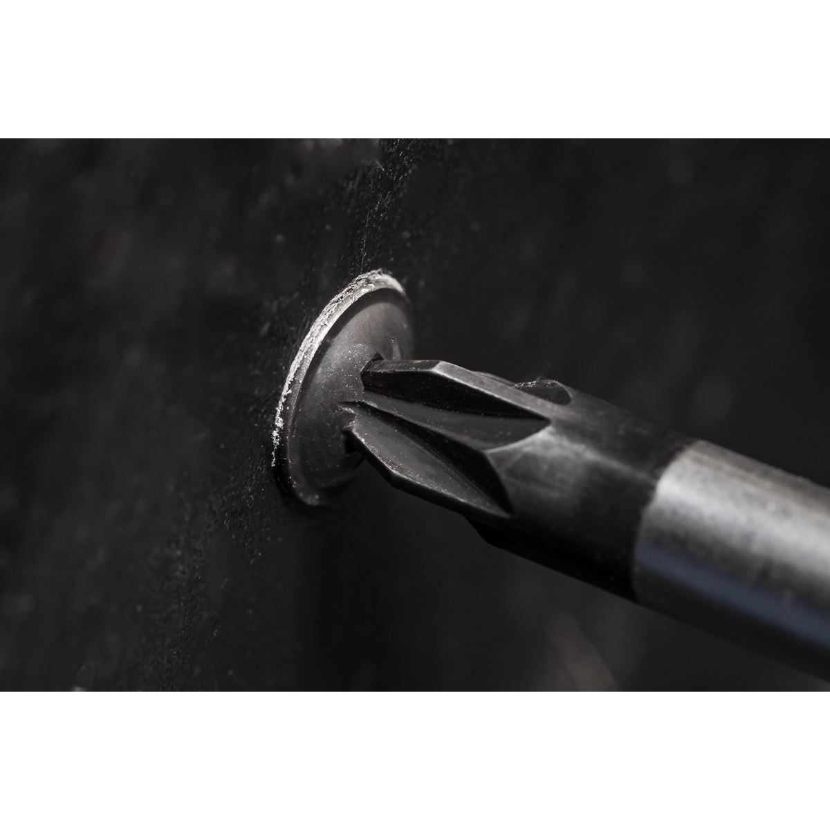 Sealey BST3513 Self-Tapping Screw 3.5 x 13mm Flanged Head Black Pozi Pack of 100 Sealey