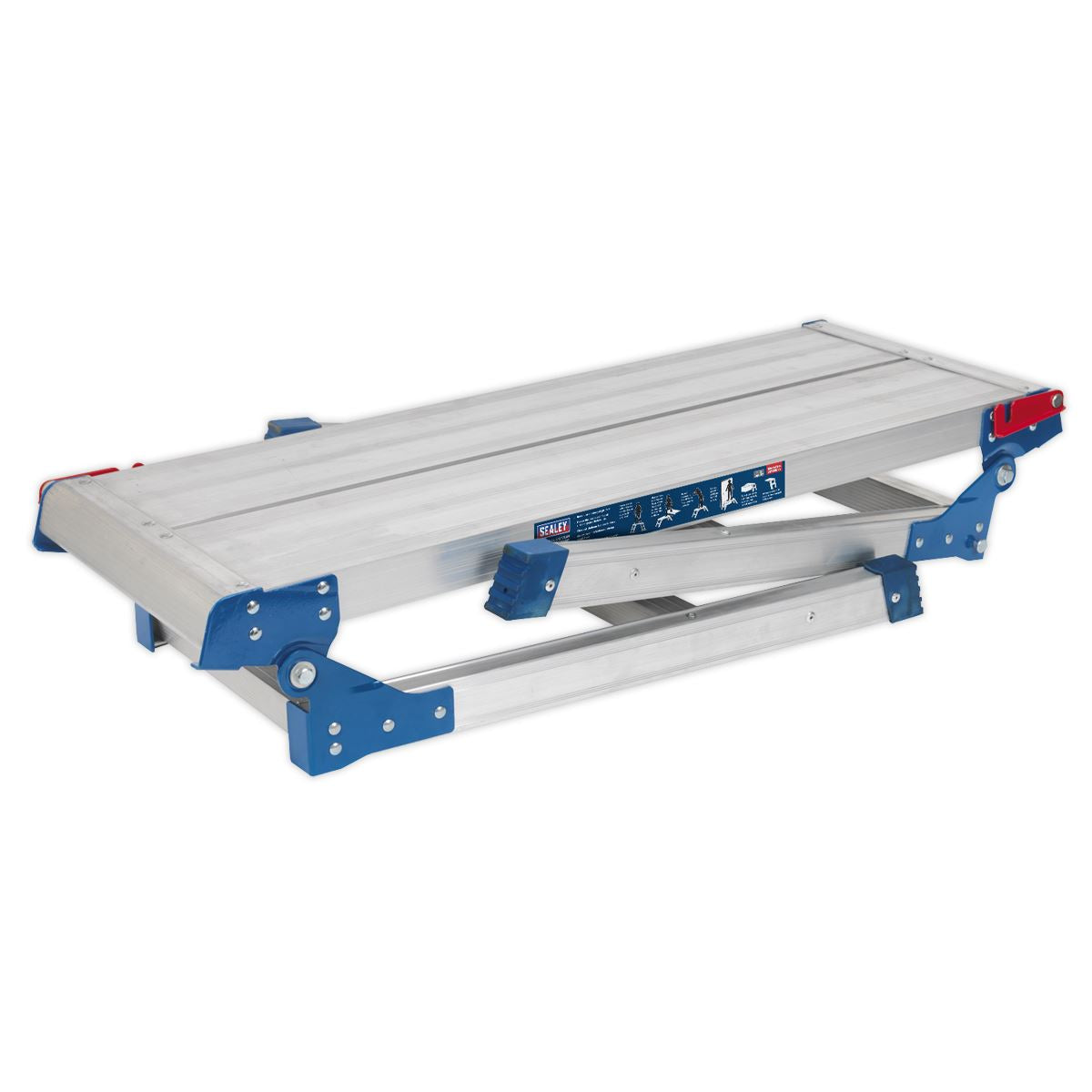 Sealey APS2E Aluminium Folding Platform 2-Tread EN 131 Sealey