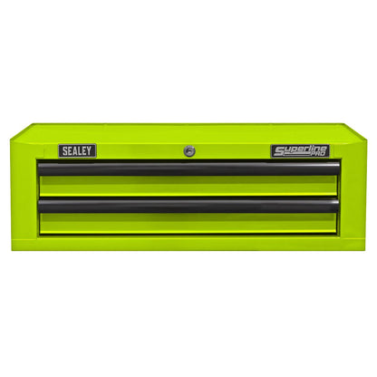 Sealey AP26029THV Mid-Box Tool Chest 2 Drawer with Ball-Bearing Slides - Green/Black Sealey