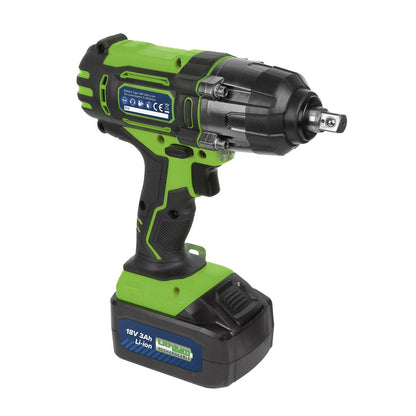 Sealey CP400LIHV Cordless Impact Wrench 18V 3Ah Lithium-ion 1/2"Sq Drive Hi-Vis Sealey
