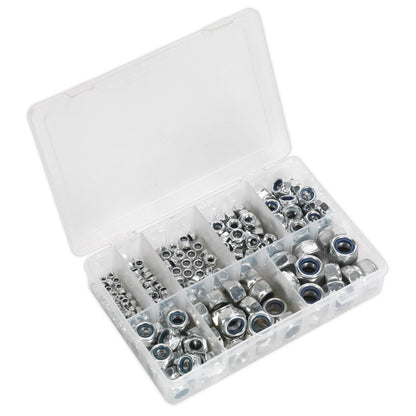 Sealey AB033LN Nylon Locknut Assortment 255pc M4-M16 Sealey