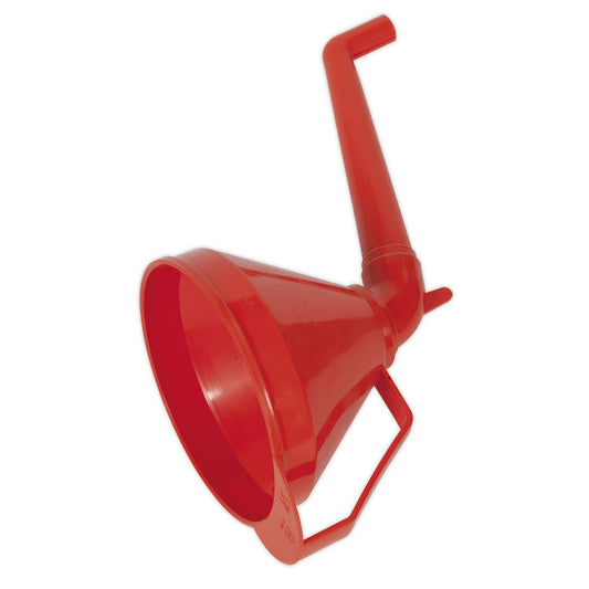 Sealey F16 Funnel with Fixed Offset Spout & Filter Medium Ø160mm Sealey