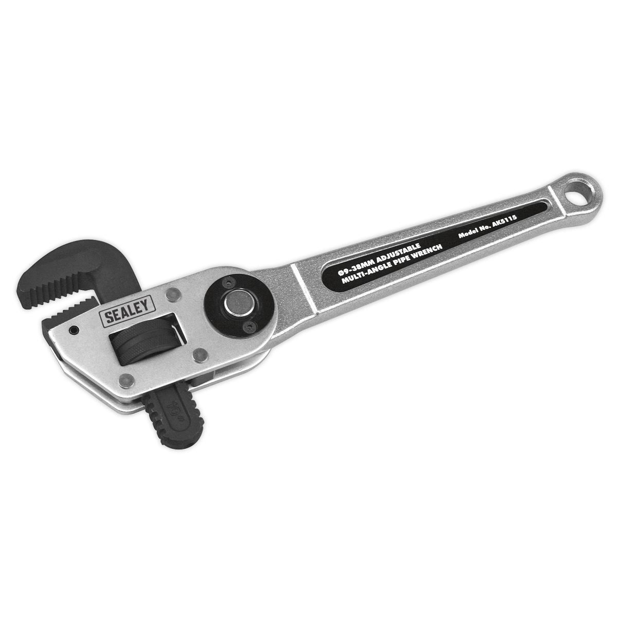 Sealey AK5115 Adjustable Multi-Angle Pipe Wrench Ø9-38mm Sealey