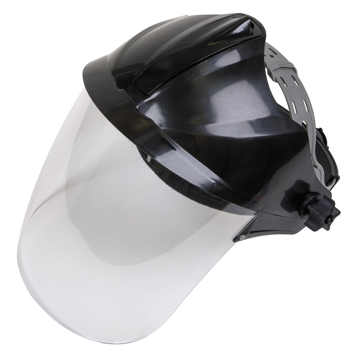 Sealey SSP78 Deluxe Brow Guard with Aspherical Polycarbonate Full Face Shield Sealey