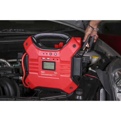 Sealey SL32S Jump Starter Power Pack Lithium-ion Phosphate (LiFePo4) 12/24V 1200/600 Peak Amps Sealey