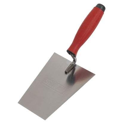 Sealey T1203 Stainless Steel Masonry Trowel - Rubber Handle - 160mm Sealey