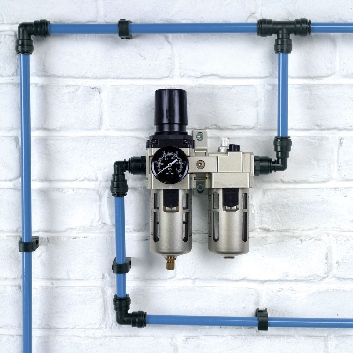 Sealey SA206 Air Filter/Regulator/Lubricator Max Airflow 105cfm Sealey