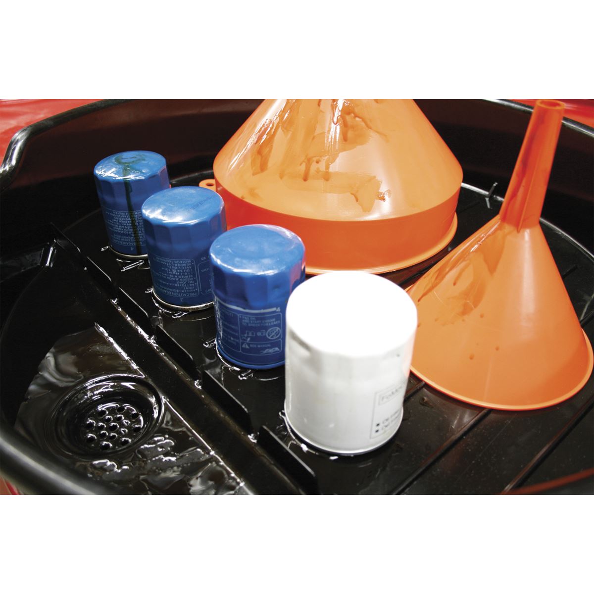 Sealey DRP19 Oil Drum Drain Pan for 205L Drum Sealey