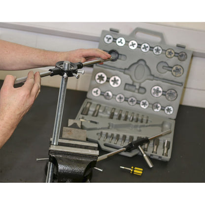 Sealey AK303 Tap & Die Set 45pc Split Dies Metric Sealey