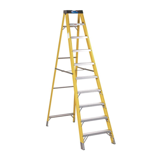 Sealey FSL10 Fibreglass Step Ladder 9-Tread EN 131 Sealey