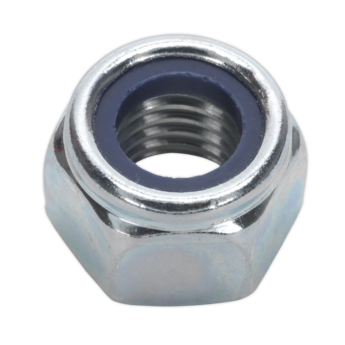 Sealey NLN12 Nylon Locknut M12 Zinc Pack of 25 Sealey