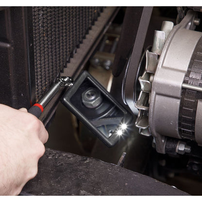 Siegen S0948 Telescopic Inspection Mirror 52 x 83mm with 2 LEDs Siegen