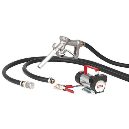 Sealey DT55GCOMBO1 Mobile Dispensing Tank 55L with Diesel Pump - Grey Sealey