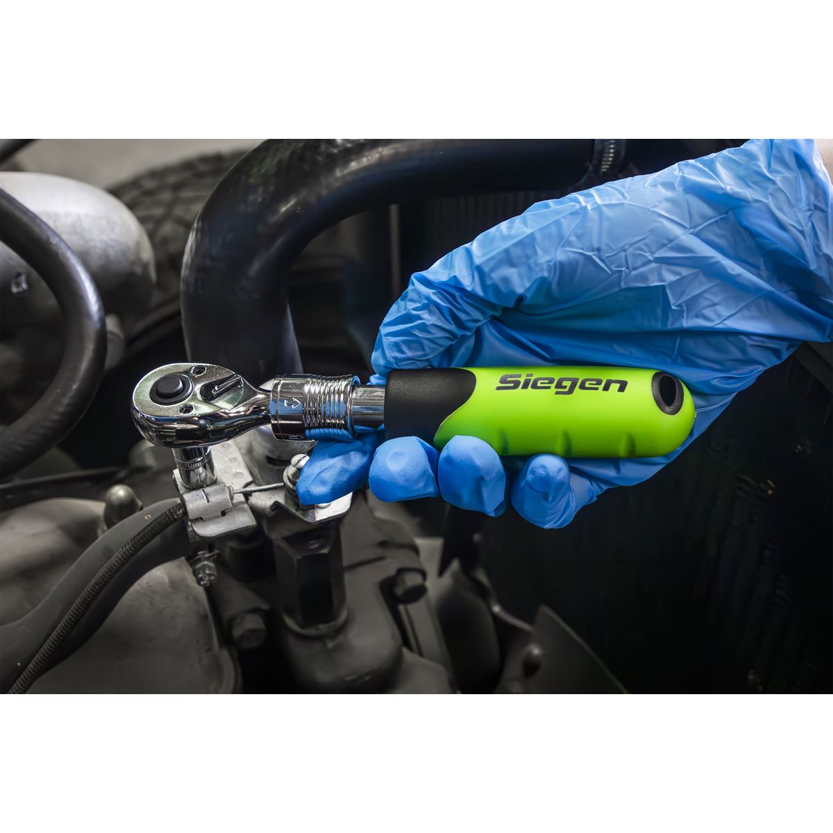 Siegen S01285 Ratchet Wrench Set Extendable 3 Piece 1/4", 3/8", 1/2" Siegen