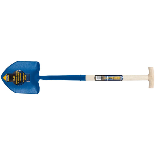 Draper 10874 Expert Contractors Round Mouth Shovel with Ash Shaft and T-Handle Draper