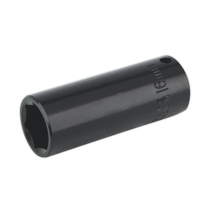 Sealey IS3816D Impact Socket 16mm Deep 3/8"Sq Drive Sealey