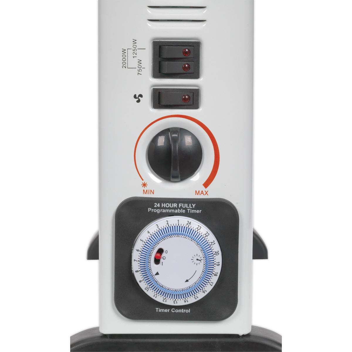 Sealey CD2005TT Convector Heater 2000W/230V with Turbo Timer & Thermostat Sealey