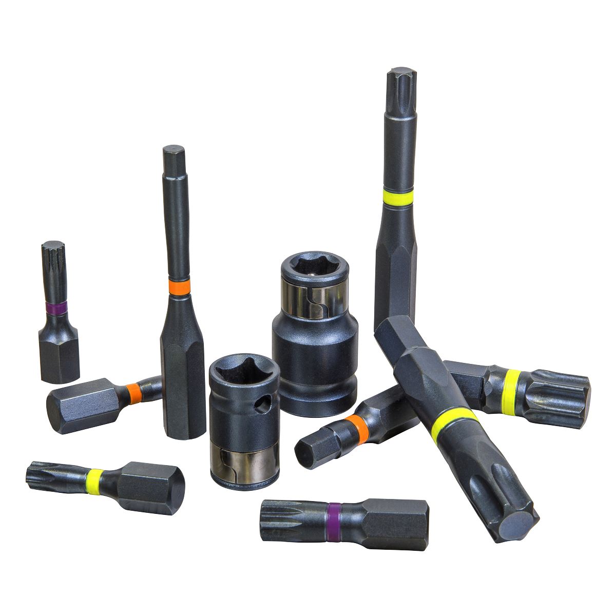 Sealey AK21902 TRX-Star*/Hex/Spline Bit Set Impact 28pc 3/8" & 1/2"Sq Drive Sealey