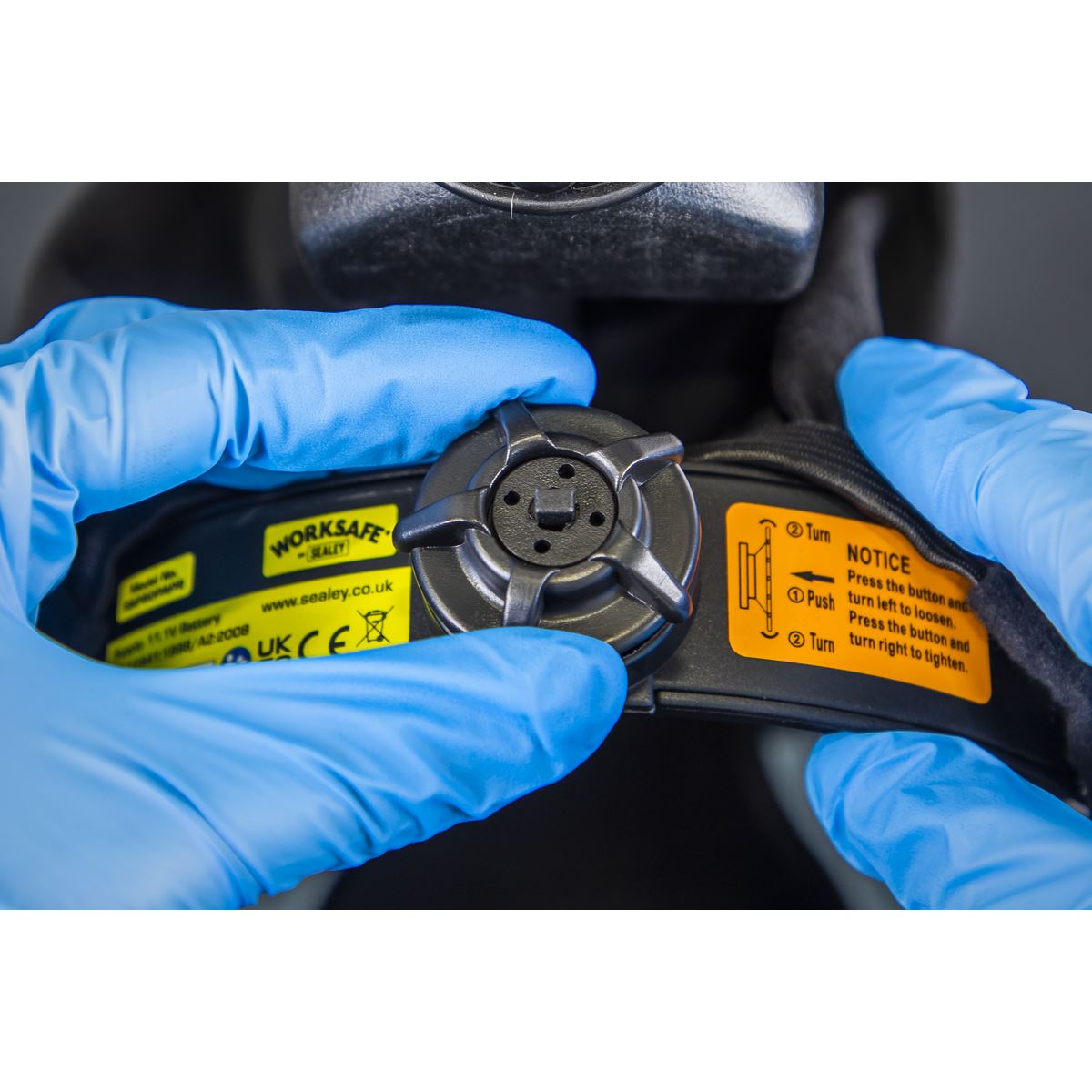 Sealey SSP80PAPR Face Shield with Powered Air Purifying Respirator (PAPR) Sealey