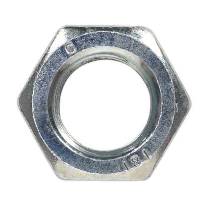 Sealey SN20 Steel Nut DIN 934 - M20 Zinc Pack of 10 Sealey