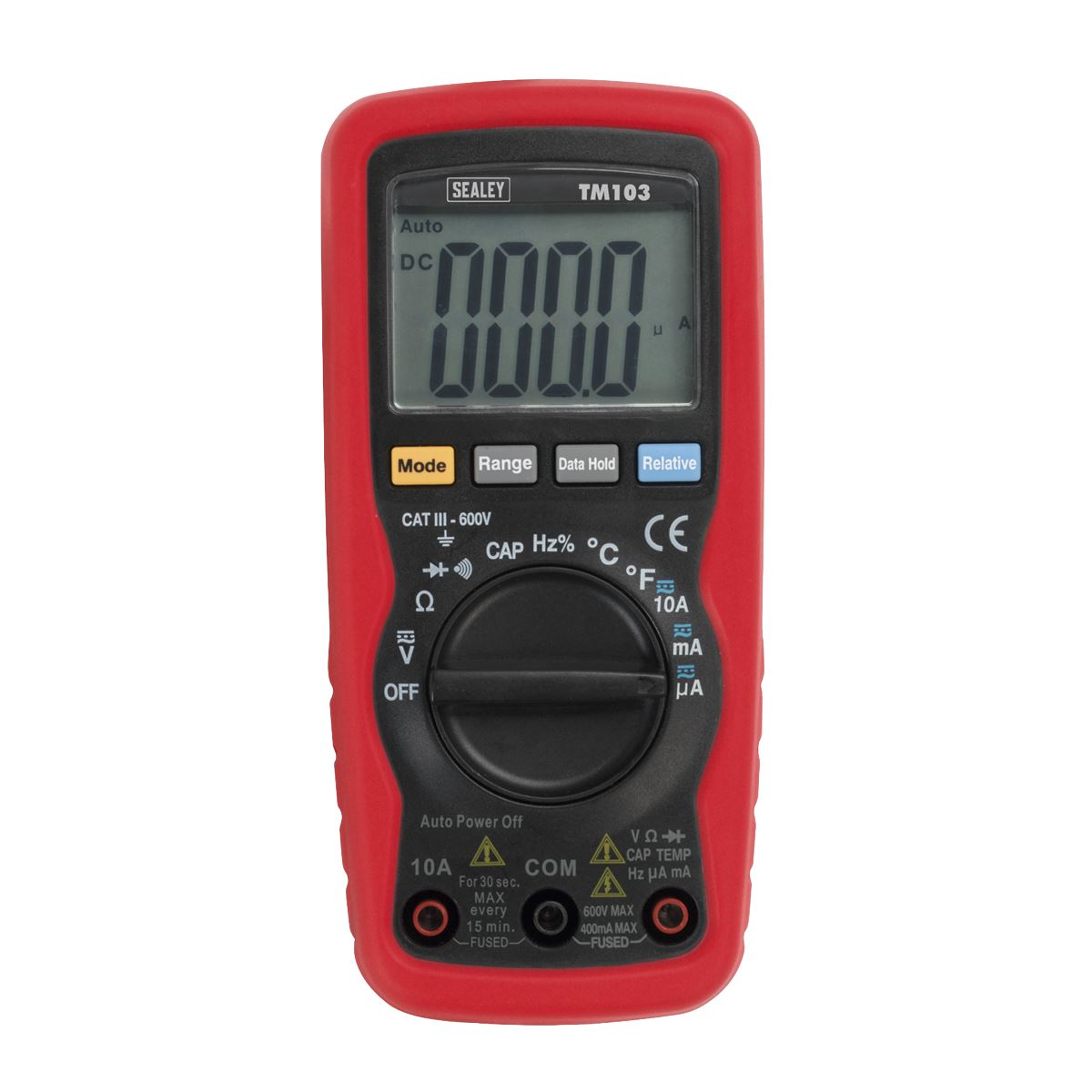 Sealey TM103 Professional Auto-Ranging Digital Multimeter - 11-Function Sealey
