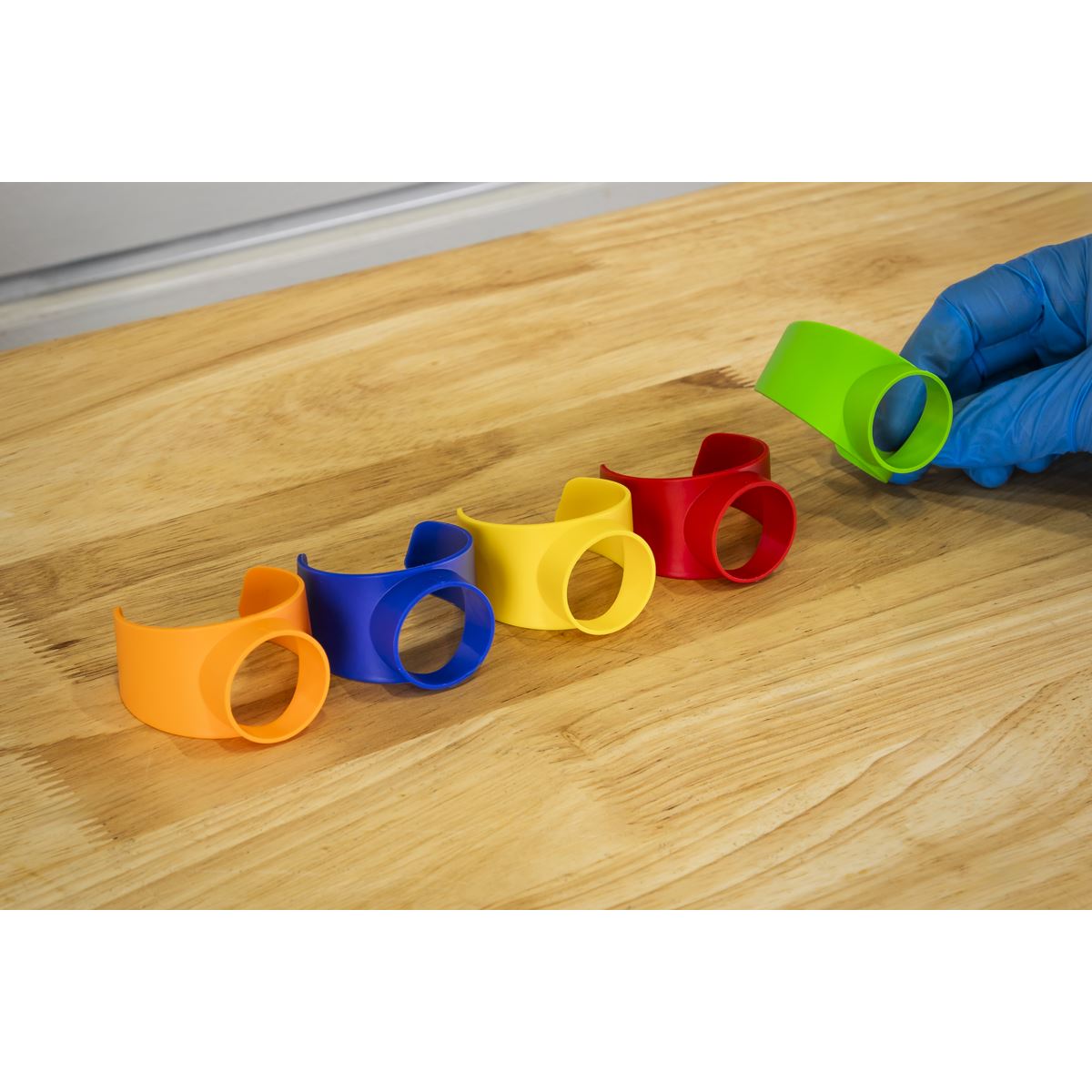 Sealey SCSGC Pressure Sprayer Colour-Coded Caps 5pc Sealey