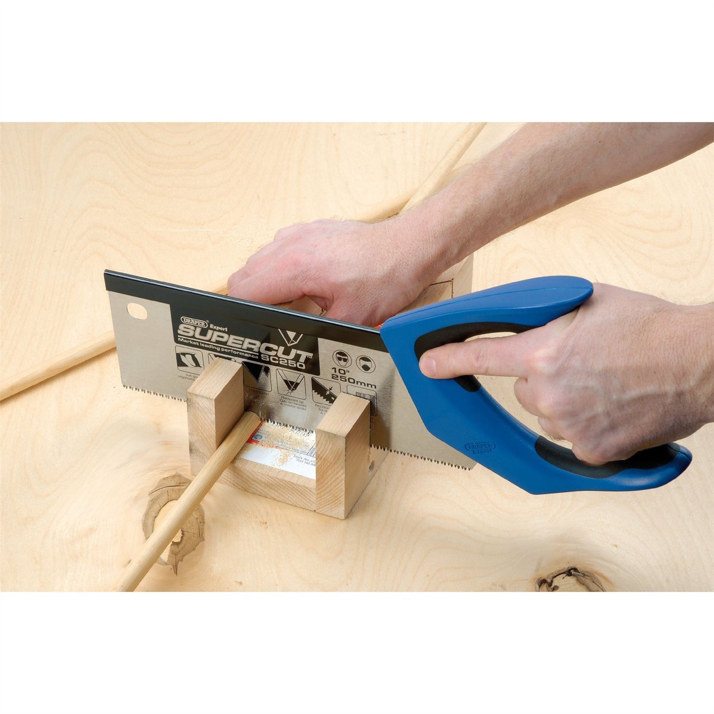 Draper 49281 Expert Supercut® Soft Grip Hardpoint Tenon Saw 250mm/10" 11tpi/12ppi Draper
