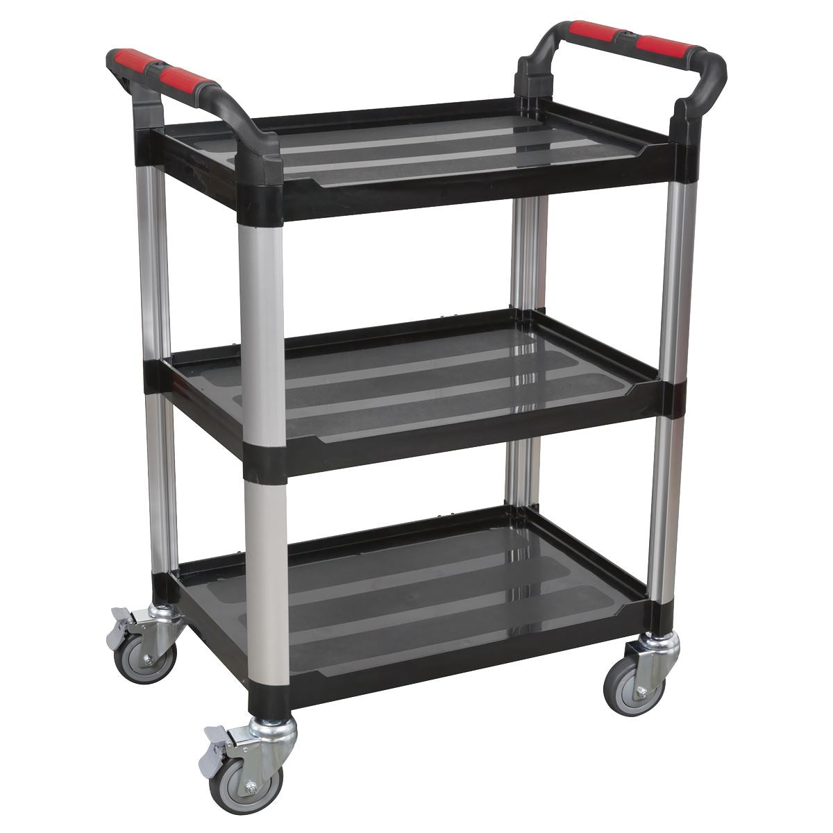 Sealey CX309 Workshop Trolley 3-Level Composite - 3 Wall Sealey