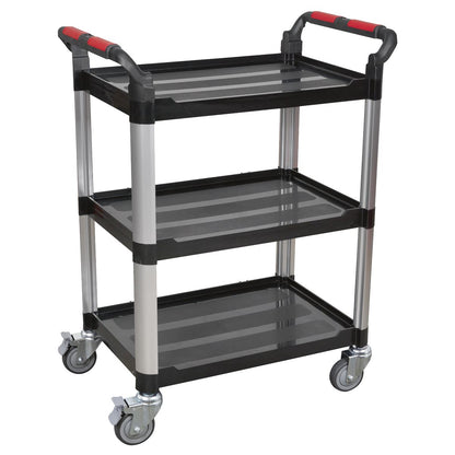Sealey CX309 Workshop Trolley 3-Level Composite - 3 Wall Sealey