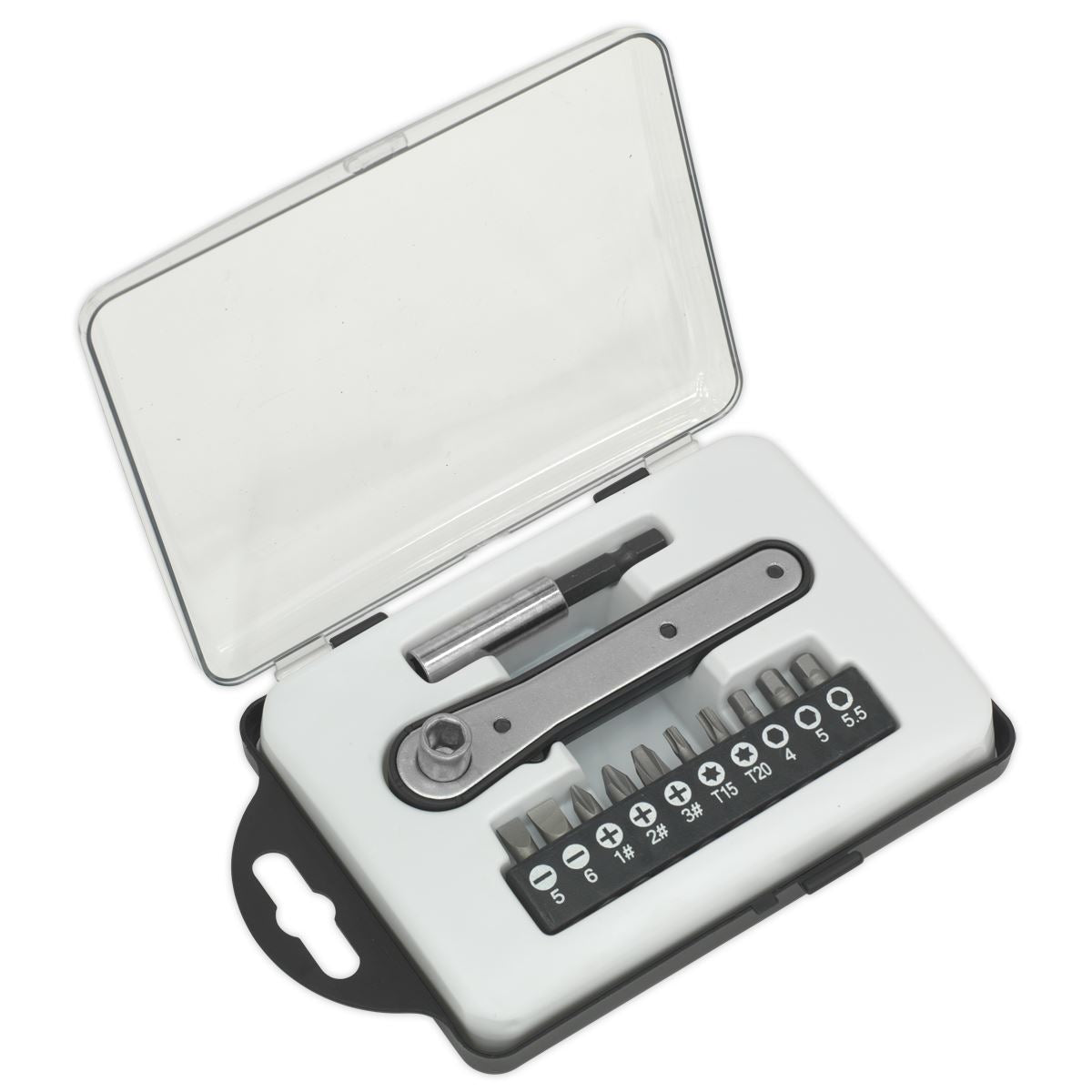 Siegen S0775 Ratchet Driver Bit Set 12pc Siegen