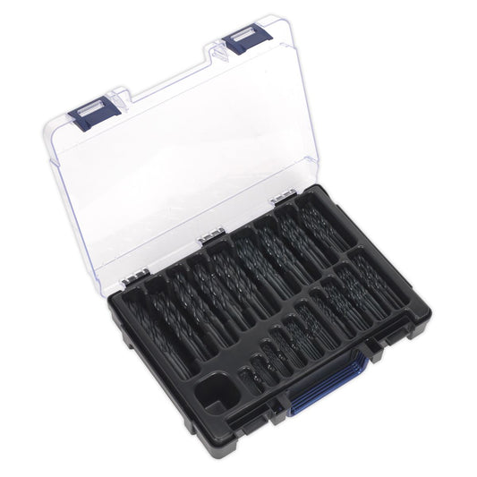Sealey DBS170RF HSS Roll Forged Drill Bit Assortment 170pc Ø1-10mm Sealey