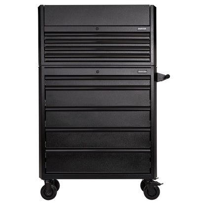 Draper 24248 BUNKER® 9 Drawer Combined Roller Cabinet and Tool Chest 36" Black Draper