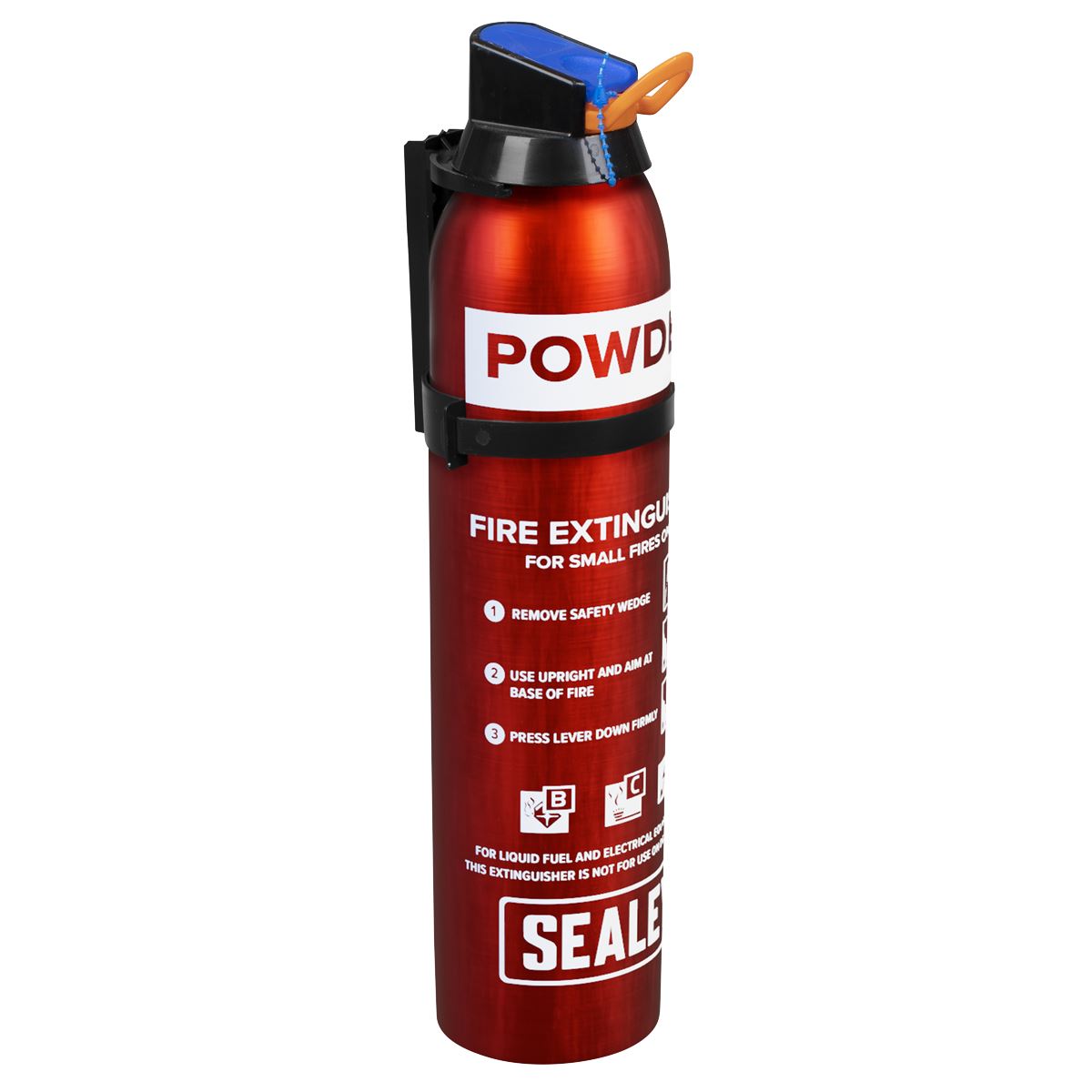 Sealey SDPE009D Fire Extinguisher 0.95kg Dry Powder - Disposable Sealey