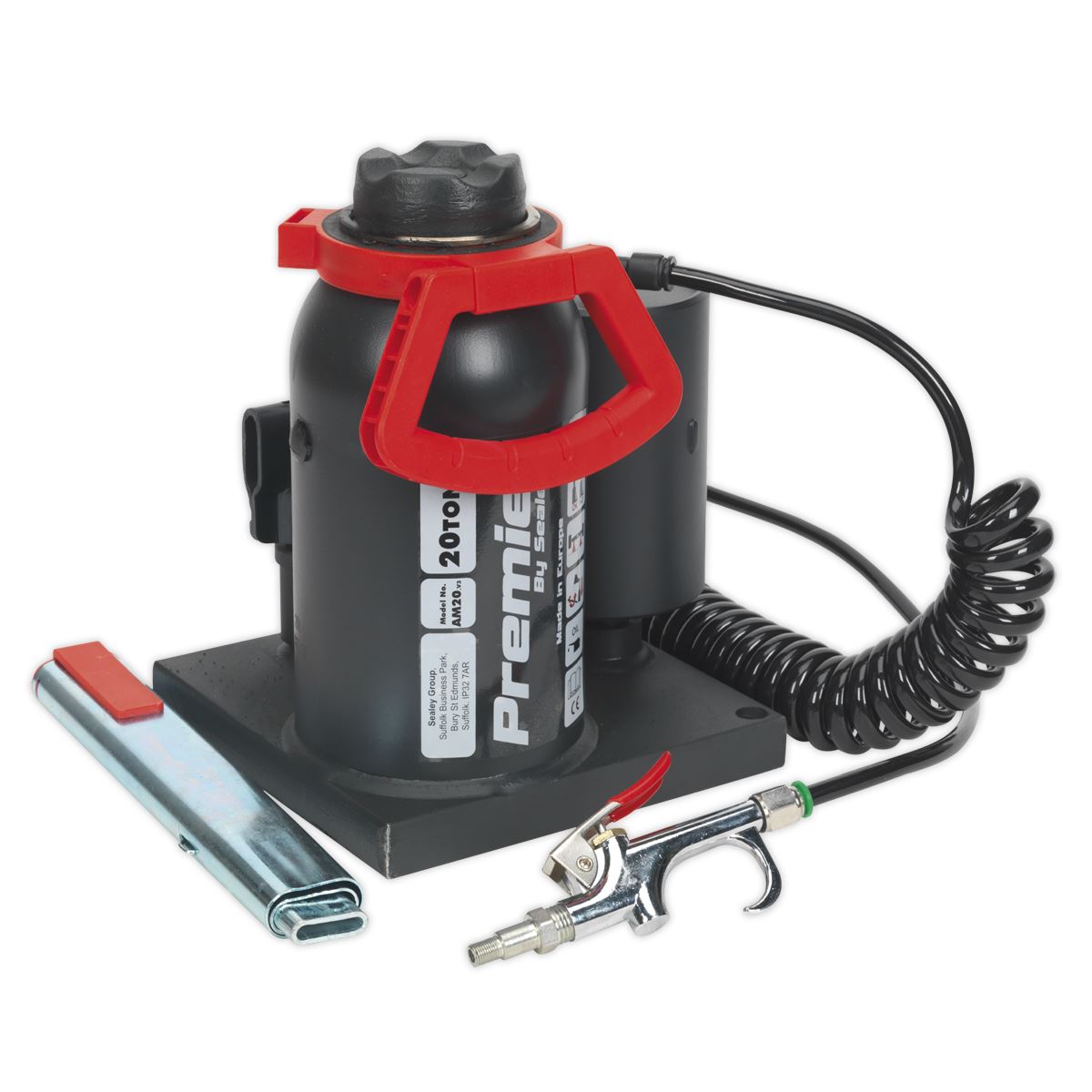 Sealey AM20 Premier Manual/Air Hydraulic Bottle Jack 20 Tonne Sealey